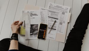 tax documents spread out tax tips